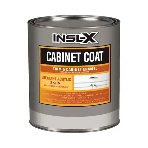 Trim & Cabinet Enamel Cabinet Coat Satin Base 4 Interior 1 qt - pack of 4