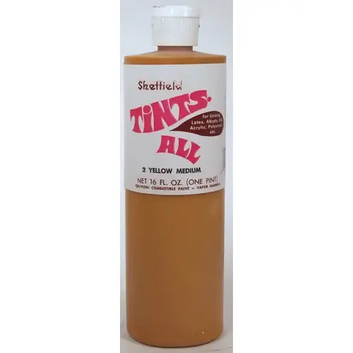 Tints-All Paint Colorant 16 oz - Yellow Medium