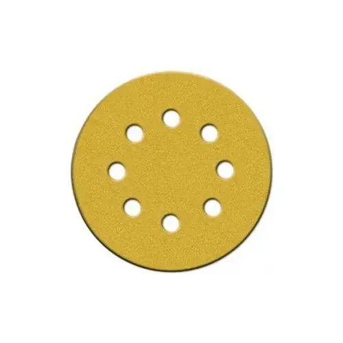 Sanding Disc, 5 in Dia, Coated, P150 Grit, Fine, Aluminum Oxide Abrasive, C-Weight Paper Backing - pack of 25