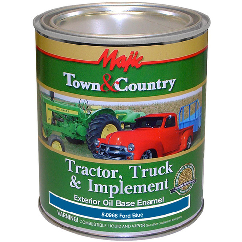 Majic Town & Country Tractor, Truck & Implement Enamel Qt - Ford Blue