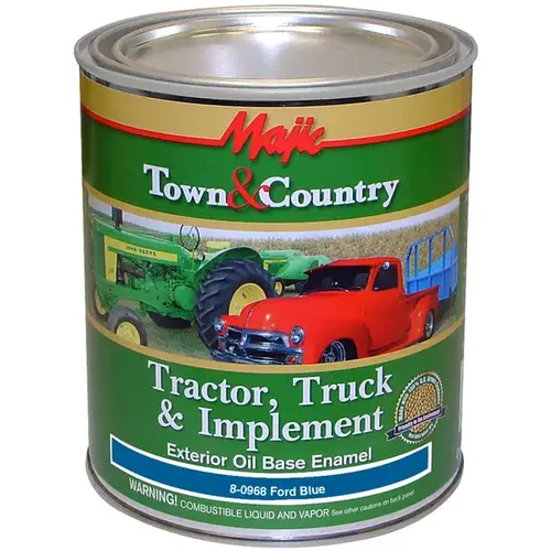 Majic Town & Country Tractor, Truck & Implement Enamel Qt - Ford Blue