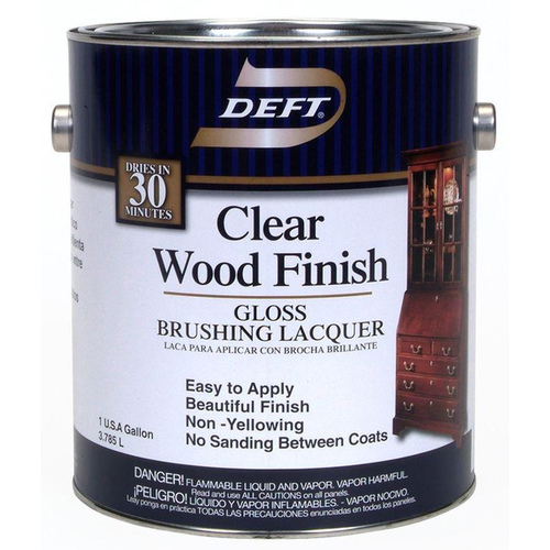 Deft DFT010/01 Deft Interior Clear Wood Finish Gloss Brushing Lacquer - Gallon