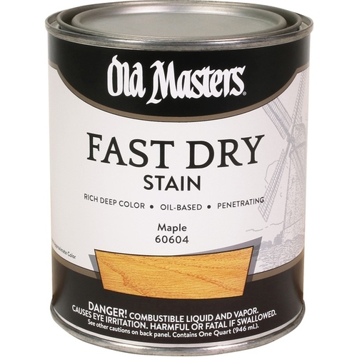 Fast Dry Wood Stain Semi-Transparent Maple Oil-Based Alkyd 1 qt Maple - pack of 4