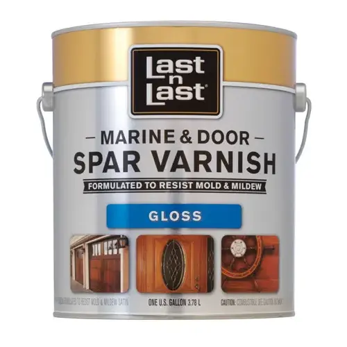 Door and Window Finish, Gloss, Amber, Liquid, 1 gal - pack of 2