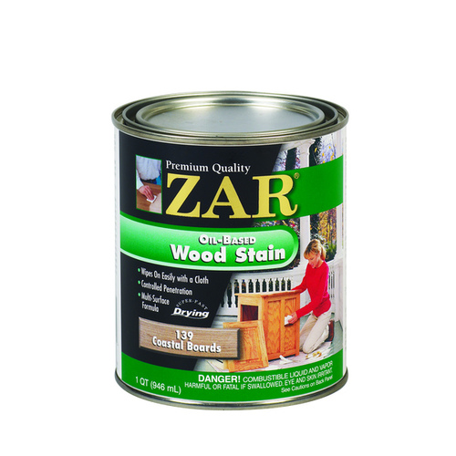 ZAR 13912 Wood Stain, Beach House, Liquid, 1 qt, Can