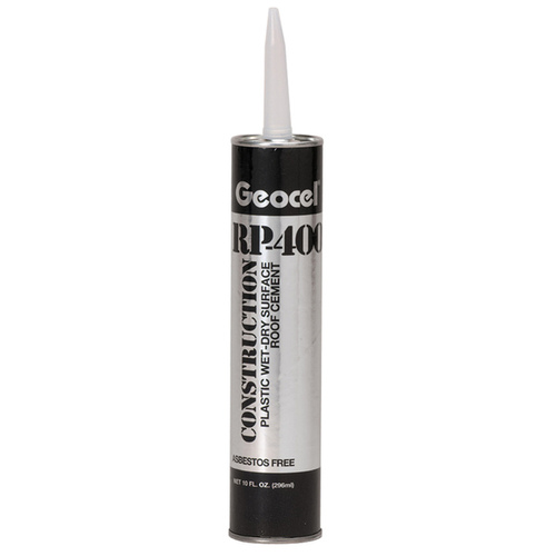 GEOCEL GC01103 RP-400 Series Roof Cement, Black, Liquid, 10 fl-oz Cartridge