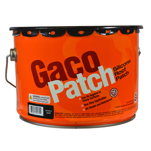 GacoPatch Silicone Roof Patch Black 2-Gallon