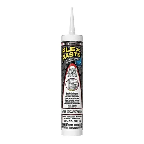 Rubberized Adhesive, White, 9 oz Cartridge