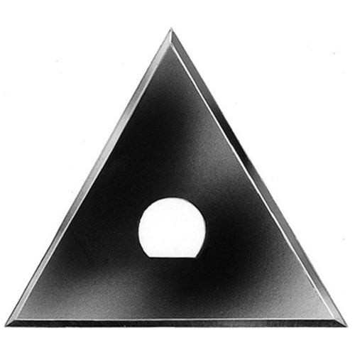 Scraper Blade, Triangular Blade, 2-1/4 in W Blade, Carbon Steel Blade