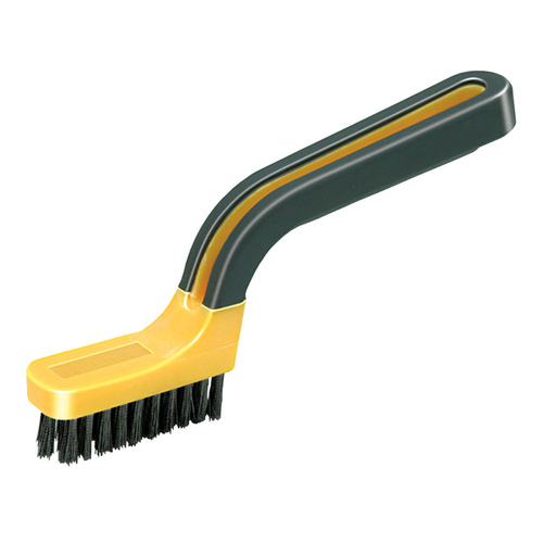 Grout Brush, 7 in L Blade, 3/4 in W Blade, Nylon Blade, Soft-Grip Handle