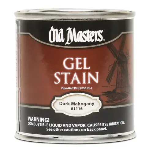 Gel Stain Semi-Transparent Dark Mahogany Oil-Based Alkyd 0.5 pt Dark Mahogany