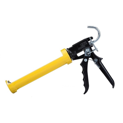 Dripless SI300 Caulking Gun Industrial Metal Yellow