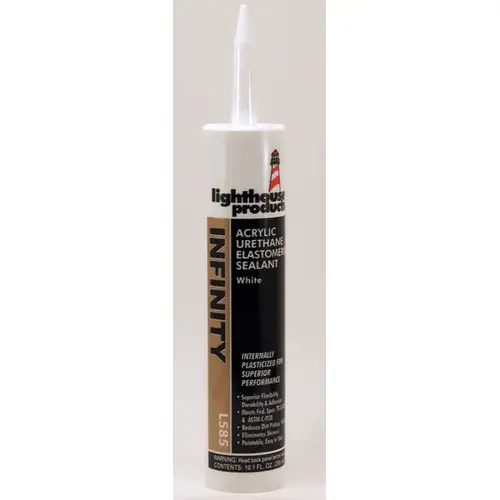 Infinity Acrylic Urethane Elastomeric Sealant 10.1 oz - White - pack of 12