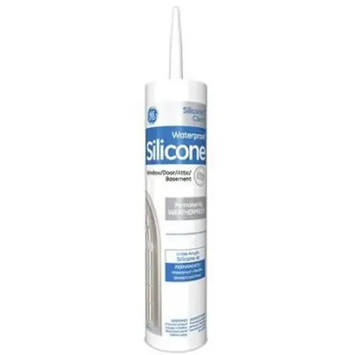 Silicone I 012A Silicone Caulk, Clear, 10.1 oz Cartrid