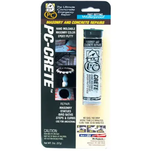 PC-CRETE Epoxy Putty, Off-White, Solid, 2 oz Cylinder