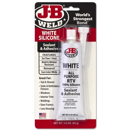 J-B Weld 31312 White Silicon Sealant & Adhesive 3-oz