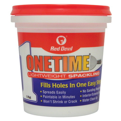 Red Devil Onetime Lightweight Spackling 1 Pt White