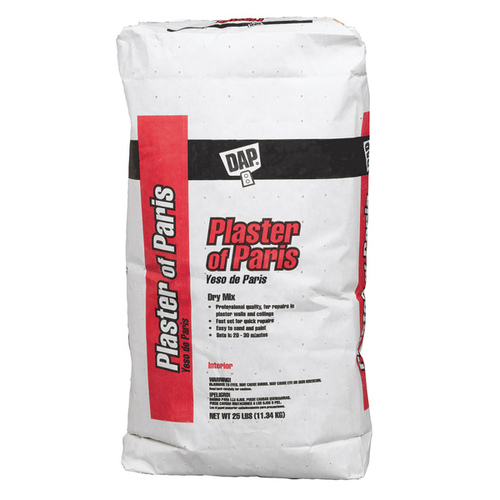 DAP 10312 Plaster of Paris, Powder, White, 25 lb Bag