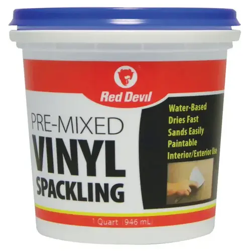 Red Devil 0534 Spackling Compound Off-White, Off-White, 1 qt Tub