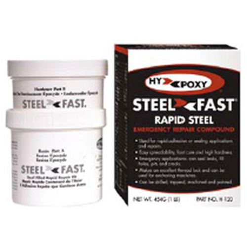 Hopper International, LLC H-120 STEELFAST Rapid Cure Steel Putty 1-lbs