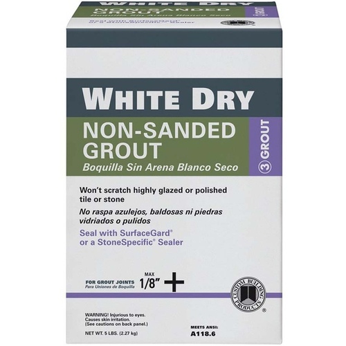 Grout White Dry Indoor and Outdoor White 5 lb White