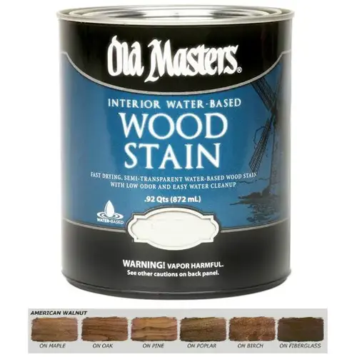 Water Based Wood Stain Quart Amercian Walnut