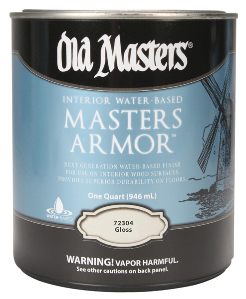 Old Masters 72304 OLD MASTERS MASTER ARMOR POLYURETHANE - GLOSS/QUART Clear