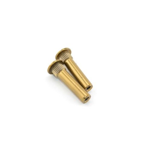 Pack for 2 10-24 Sex Bolts, Bright Brass Finish