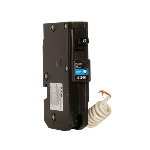 TYPE BR 1" AFCI/GFCI Breaker, 1P, 15A,120V, 10KAIC