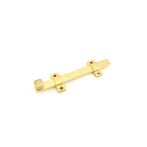8" UL Surface Bolt Satin Brass Finish