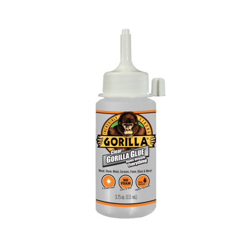 Gorilla 4537502 Clear Glue High Strength Clear 3.75 oz Clear