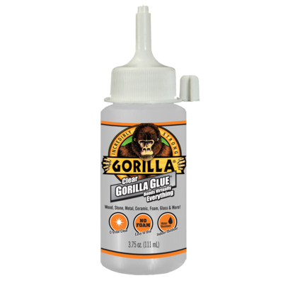 Gorilla 4537502 Clear Glue High Strength Clear 3.75 oz Clear