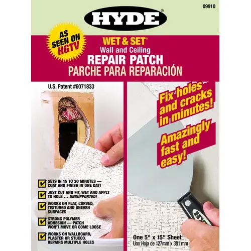 Wet & Set Wall & Ceiling Repair Patch White