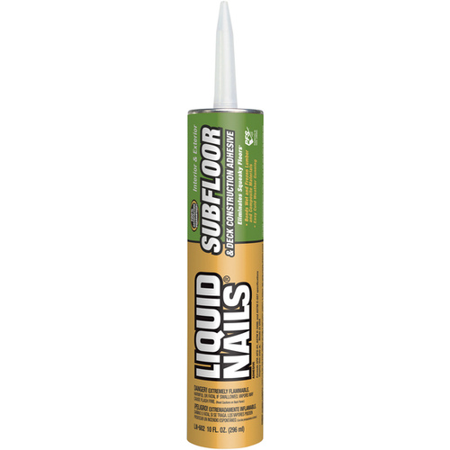 Construction Adhesive Subfloor & Deck Synthetic Rubber 10 oz Light Tan - pack of 12