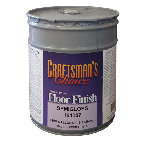 Floor Finish Clear Polyurethane Semi-Gloss Finish 5-Gallon