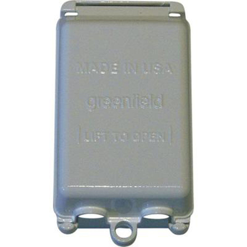 Electrical Outlet Cover Vertical WIU - Gray