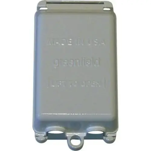 Greenfield WIUVPS Electrical Outlet Cover Vertical WIU - Gray