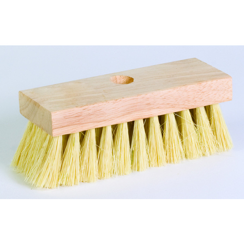 DQB 11945 Roof Brush Tampico Bristles 7" x 2" with Wood Block Head with Tapered Hole