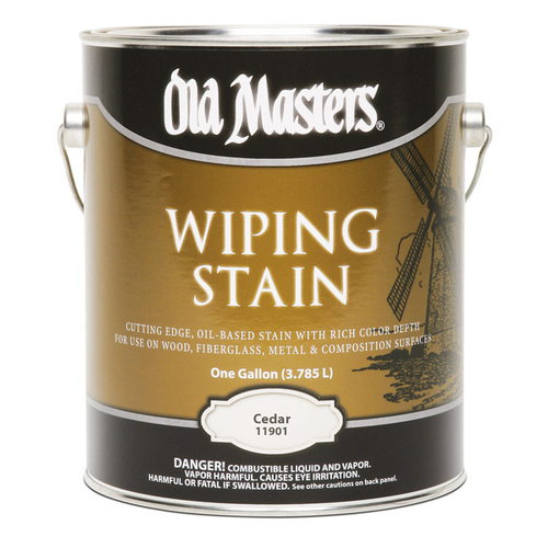 Wiping Stain, Cedar, Liquid, 1 gal, Can