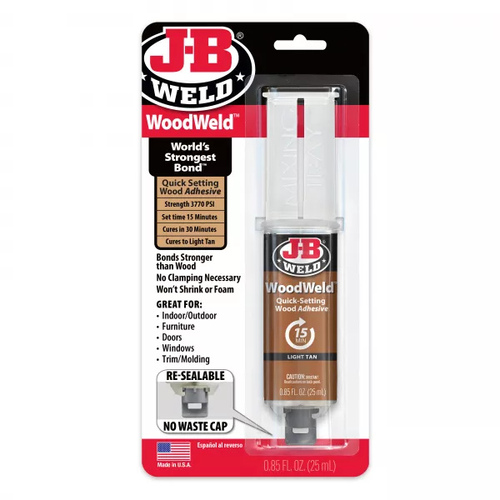 J-B Weld Woodweld Syringe Adhesive - 25ml