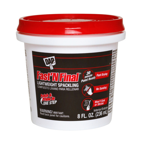 DAP Fast 'N Final Lightweight Spackling 1/2 PT White