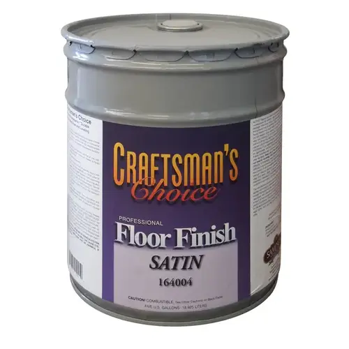 Floor Finish Clear Polyurethane Satin Finish 5-Gallon