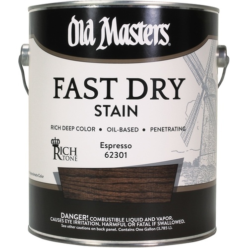 Old Masters 62301 Old Masters Fast Dry Wood Stain Espresso 1 Gallon