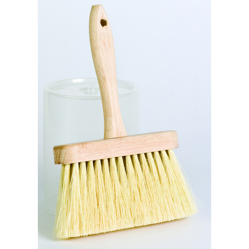 Masonry Brush 4-Row Tampico Bristles 6.5" x 3.5" with Wood Handle