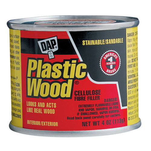 Plastic Wood Wood Filler, Paste, Strong Solvent, Natural, 4 oz