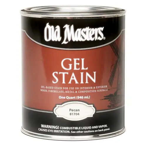 Gel Stain, Oil-Based, Pecan, 1-Qt.