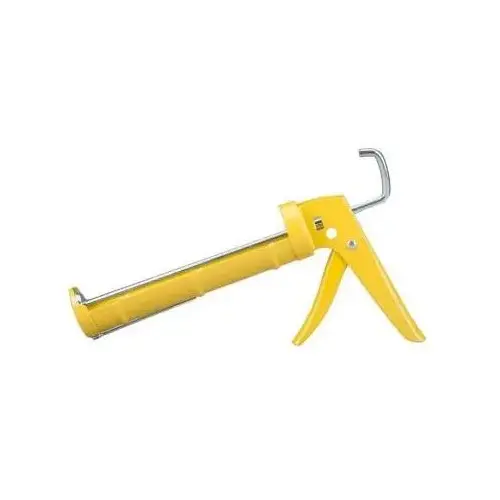 Dripless CR200 Caulking Gun Professional Metal Ratchet Rod Cradle Yellow