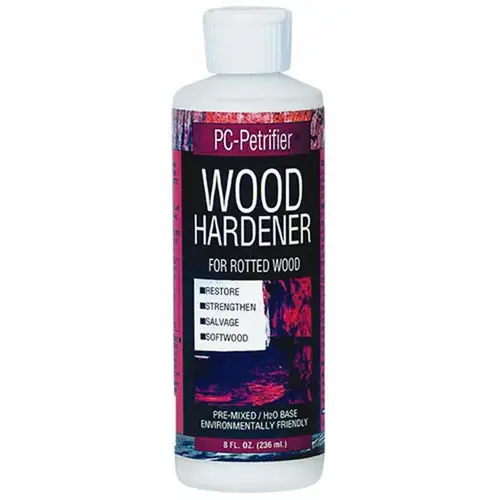 Wood Hardener, Liquid, Milky White, 8 oz Bottle