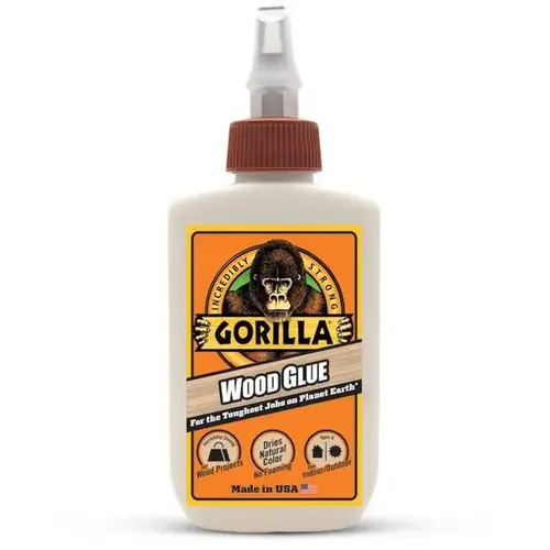 Gorilla 6202003 Wood Glue, Light Tan, 4 oz Bottle