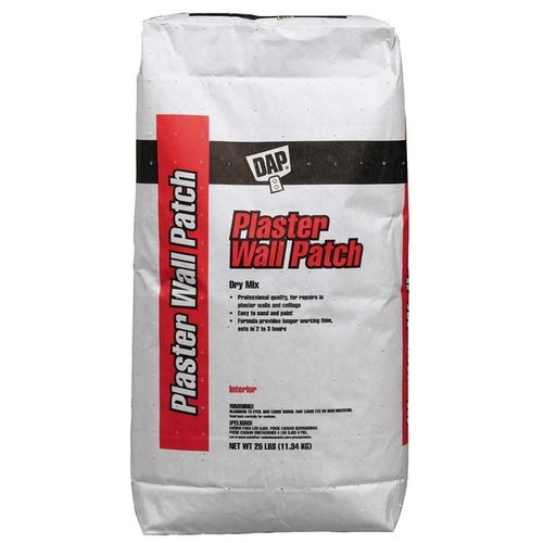 Plaster Wall Patch, Powder, White, 25 lb Bag